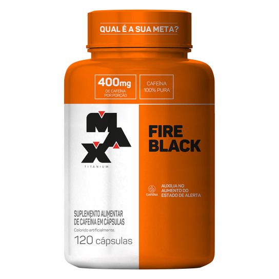Termogênico Ultimate Fire Black 120 Cáps - Max Titanium