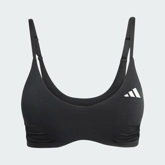 Top Adidas Esportivo Suporte Leve Optime Essentials Workout Feminino