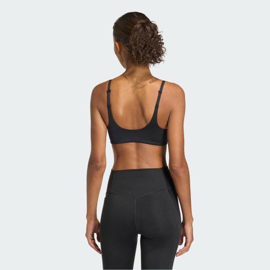 Top Adidas Esportivo Suporte Leve Optime Essentials Workout Feminino