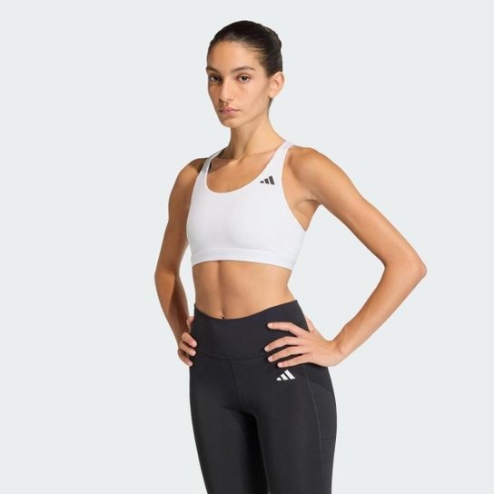 Top Adidas Suporte Médio Optime Essentials Workout Feminino
