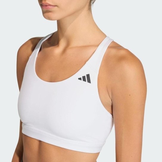 Top Adidas Suporte Médio Optime Essentials Workout Feminino