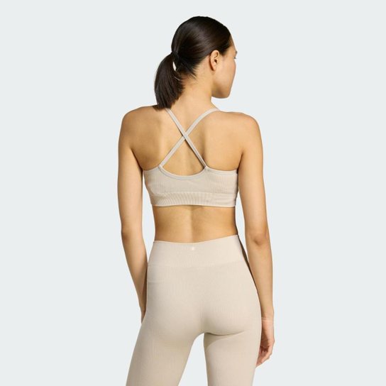 Top Adidas Workout Essentials Esportivo de Malha Feminino