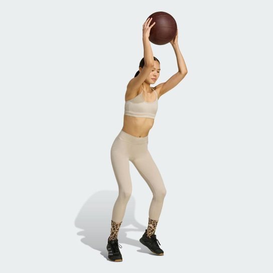 Top Adidas Workout Essentials Esportivo de Malha Feminino
