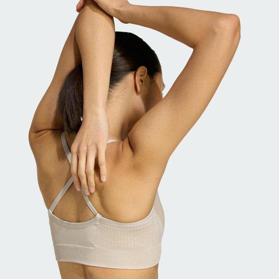 Top Adidas Workout Essentials Esportivo de Malha Feminino