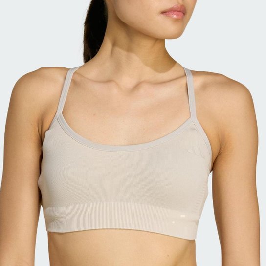 Top Adidas Workout Essentials Esportivo de Malha Feminino