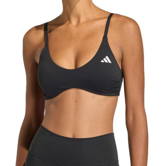 Top Feminino Adidas Optime Essentials Preto - JZ2198
