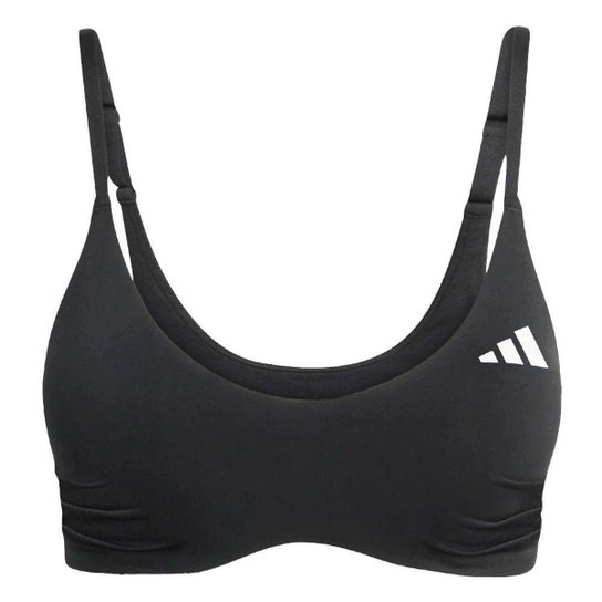 Top Feminino Adidas Optime Essentials Preto - JZ2198