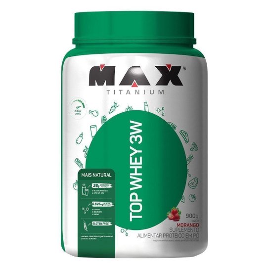 Whey Protein Top Whey 3W Mais Natural 900 g - Max Titanium